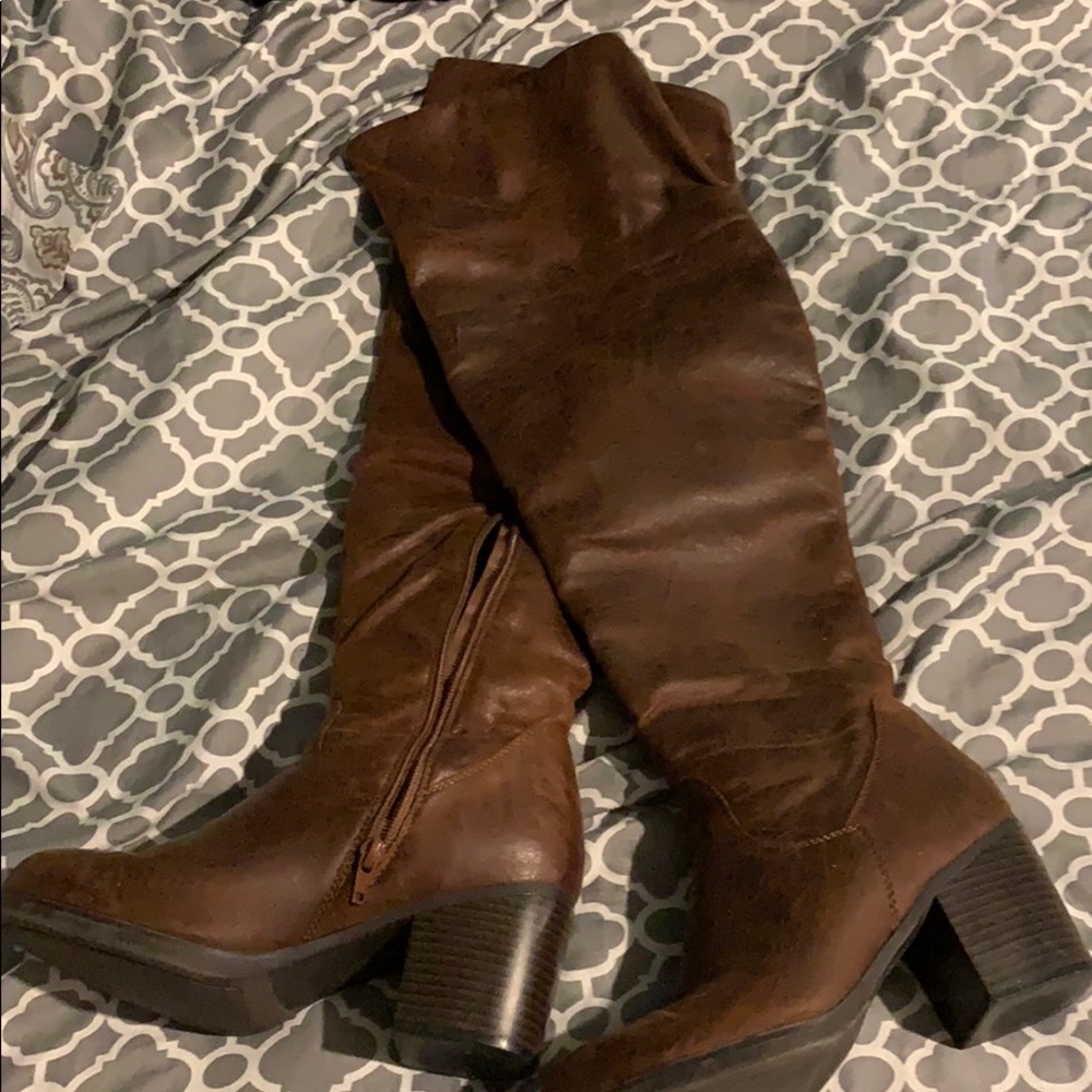 Dark Brown Knee High